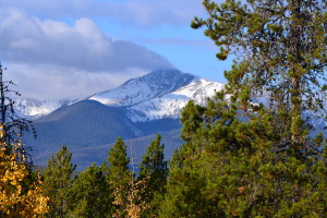 Colorado mountains snow