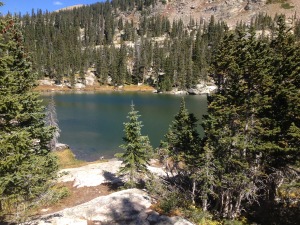 Lake at treeline in CO