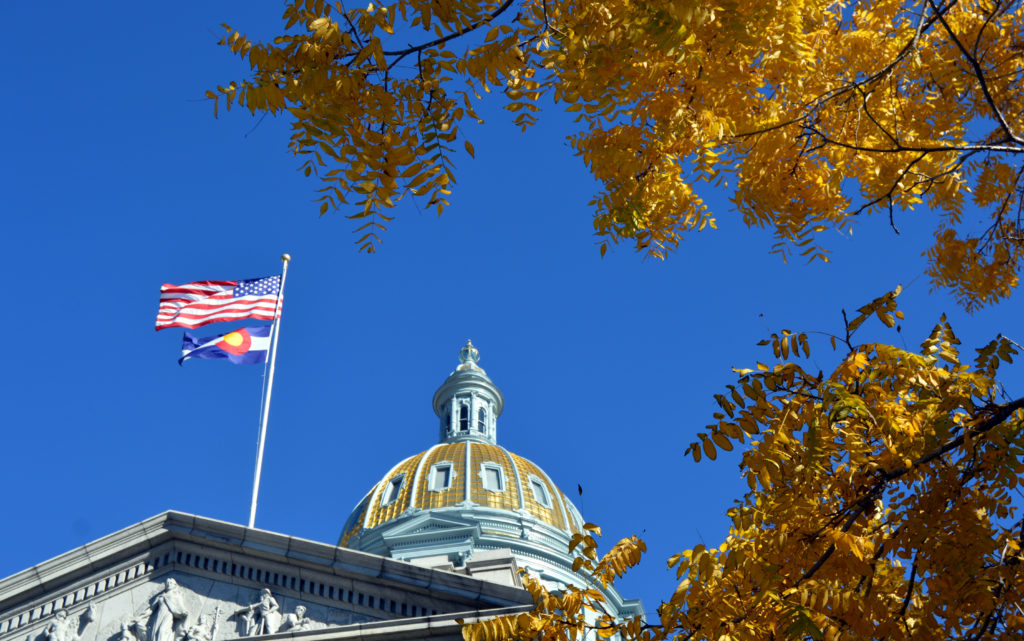 Denver Capitol in Fall 